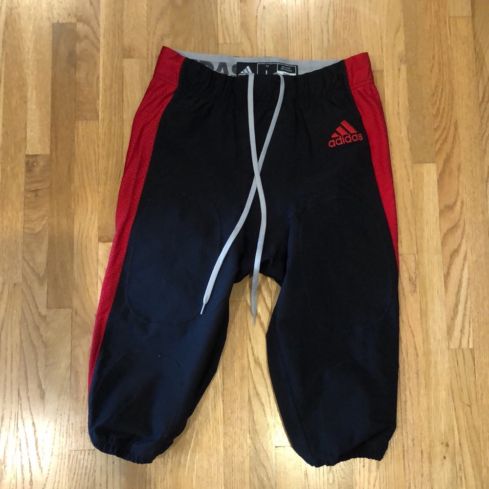 Adidas Football Pants - red and black - like new